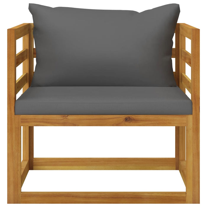 Set mobilier grădină cu perne, 6 piese, lemn masiv acacia WALTI