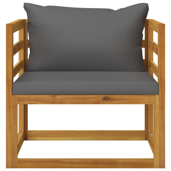 Set mobilier de grădină cu perne, 5 piese, lemn masiv acacia WALTI