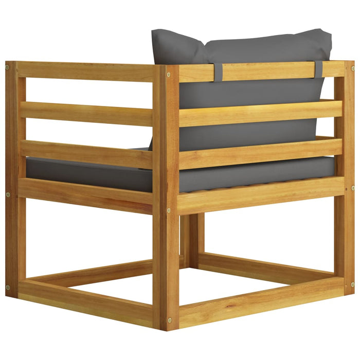 Set mobilier de grădină cu perne, 5 piese, lemn masiv acacia WALTI