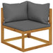 Set mobilier de grădină cu perne, 5 piese, lemn masiv acacia - WALTI WALTI