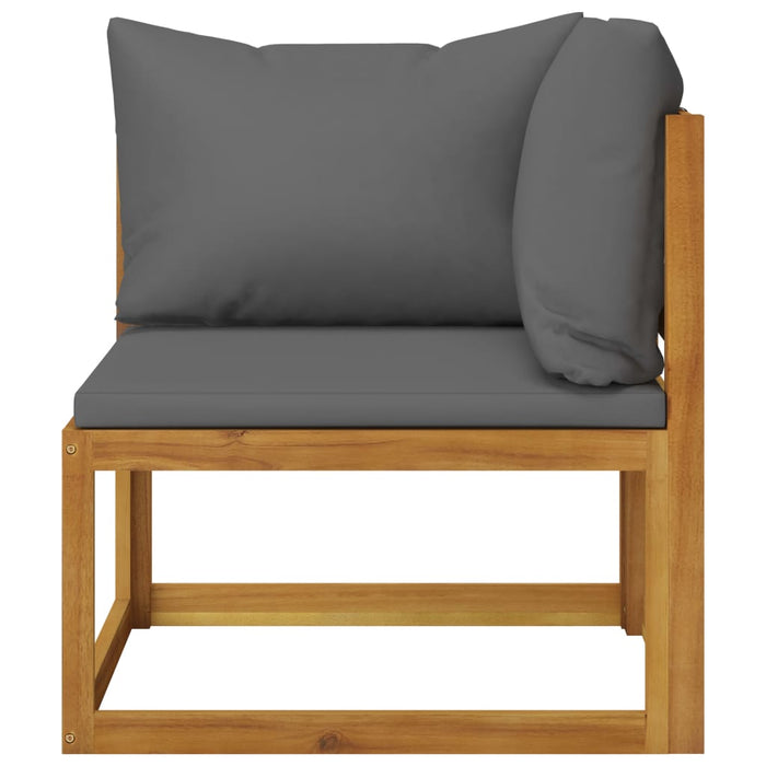 Set mobilier de grădină cu perne, 5 piese, lemn masiv acacia - WALTI WALTI