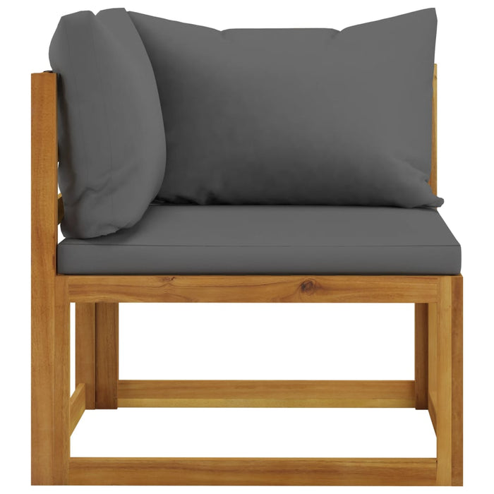 Set mobilier de grădină cu perne, 5 piese, lemn masiv acacia - WALTI WALTI