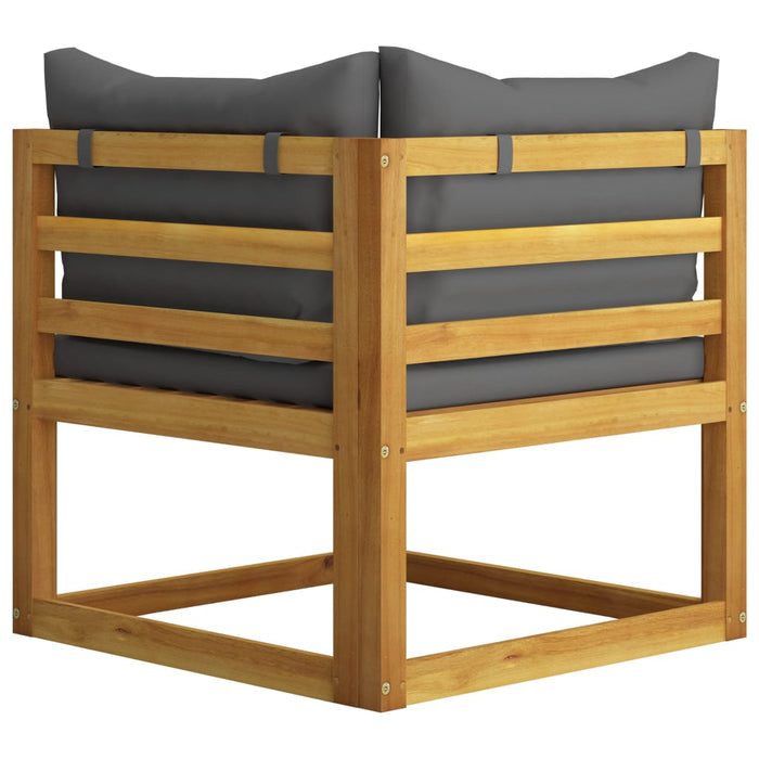 Set mobilier de grădină cu perne, 5 piese, lemn masiv acacia - WALTI WALTI