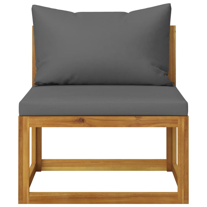 Set mobilier de grădină cu perne, 5 piese, lemn masiv acacia - WALTI WALTI