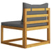 Set mobilier de grădină cu perne, 5 piese, lemn masiv acacia - WALTI WALTI