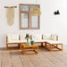 Set mobilier grădină cu perne, 6 piese, crem, lemn masiv acacia - WALTI WALTI