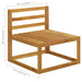 Set mobilier grădină cu perne, 6 piese, crem, lemn masiv acacia - WALTI WALTI