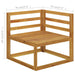 Set mobilier grădină cu perne, 8 piese, crem, lemn masiv acacia - WALTI WALTI