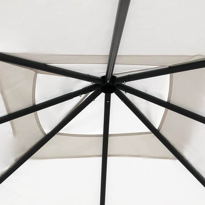 Pavilion cu huse pentru stâlpi, crem, 3x3x2,6 m, 160 g/m² - WALTI WALTI