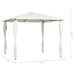 Pavilion cu huse pentru stâlpi, crem, 3x3x2,6 m, 160 g/m² - WALTI WALTI