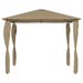 Pavilion cu huse pentru stâlpi, gri taupe, 3x3x2,6 m, 160 g/m² - WALTI WALTI