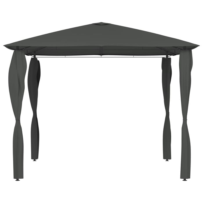 Pavilion cu huse pentru stâlpi, antracit, 3x3x2,6 m, 160 g/m² - WALTI WALTI