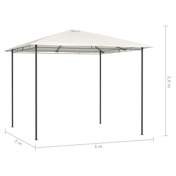 Pavilion, crem, 3x3x2,6 m, 160 g/m² - WALTI WALTI