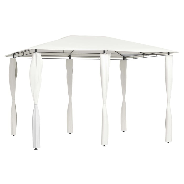 Pavilion cu huse pentru stâlpi, crem, 3x4x2,6 m, 160 g/m² - WALTI WALTI