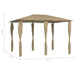 Pavilion cu huse pentru stâlpi, gri taupe, 3x4x2,6 m, 160 g/m² - WALTI WALTI