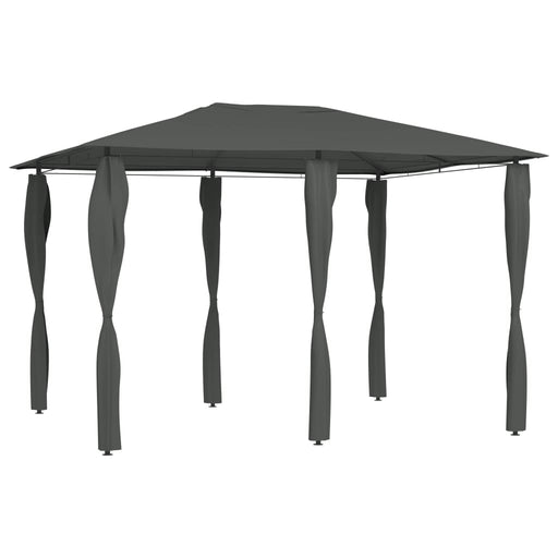 Pavilion cu huse pentru stâlpi, antracit, 3x4x2,6 m, 160 g/m² - WALTI WALTI