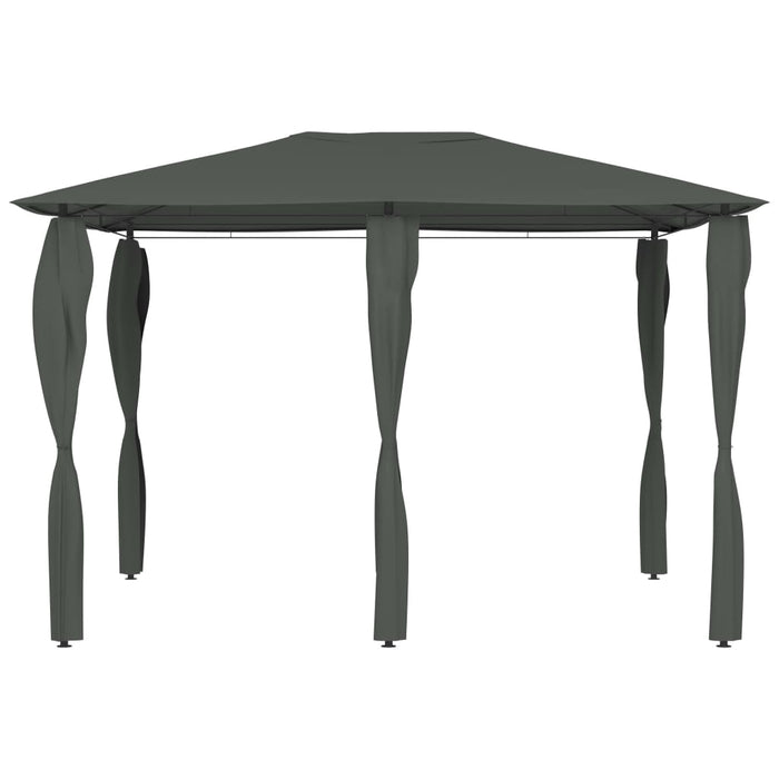 Pavilion cu huse pentru stâlpi, antracit, 3x4x2,6 m, 160 g/m² - WALTI WALTI