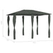 Pavilion cu huse pentru stâlpi, antracit, 3x4x2,6 m, 160 g/m² - WALTI WALTI