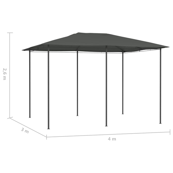 Pavilion, antracit, 3x4x2,6 m, 160 g/m² - WALTI WALTI
