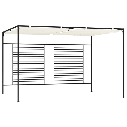 Pavilion grădină acoperiș retractabil crem 3x4x2,3 m 180 g/m² - WALTI WALTI