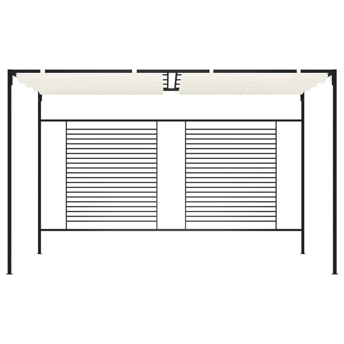 Pavilion grădină acoperiș retractabil crem 3x4x2,3 m 180 g/m² - WALTI WALTI