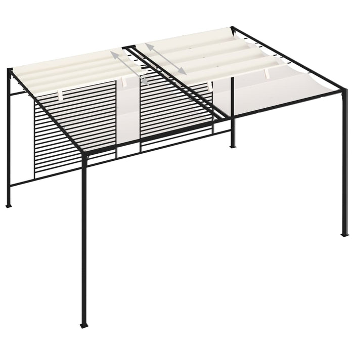 Pavilion grădină acoperiș retractabil crem 3x4x2,3 m 180 g/m² - WALTI WALTI