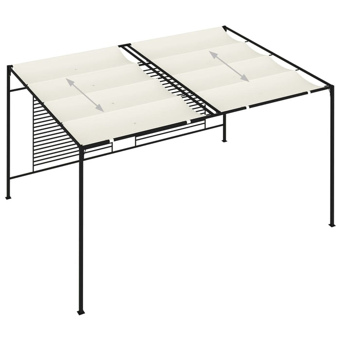 Pavilion grădină acoperiș retractabil crem 3x4x2,3 m 180 g/m² - WALTI WALTI