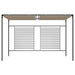 Pavilion grădină, acoperiș retractabil gri taupe 3x4x2,3 m 180 g/m² - WALTI WALTI