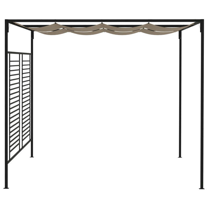 Pavilion grădină, acoperiș retractabil gri taupe 3x4x2,3 m 180 g/m² - WALTI WALTI