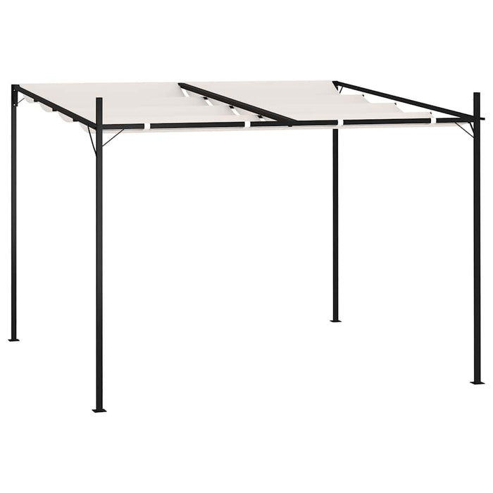 Pavilion cu acoperiș retractabil, crem, 300x300x233 cm WALTI