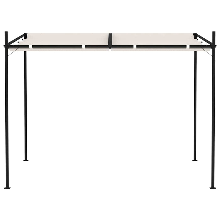 Pavilion cu acoperiș retractabil, crem, 300x300x233 cm WALTI