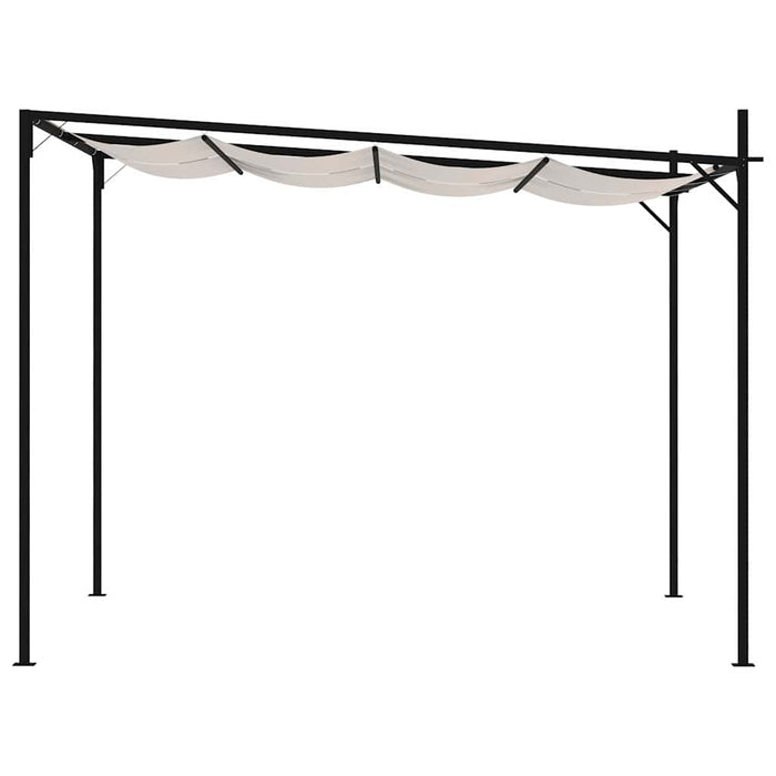 Pavilion cu acoperiș retractabil, crem, 300x300x233 cm WALTI