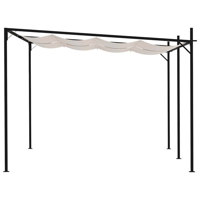 Pavilion cu acoperiș retractabil, crem, 400x300x233 cm WALTI
