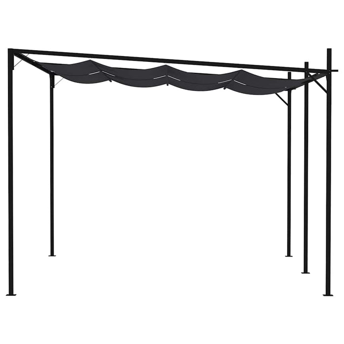 Pavilion cu acoperiș retractabil, antracit, 400x300x233 cm WALTI