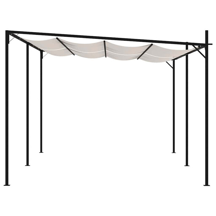 Pavilion cu acoperiș retractabil, crem, 600x300x233 cm WALTI