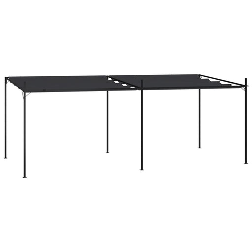 Pavilion cu acoperiș retractabil, antracit, 600x300x233 cm - WALTI WALTI