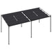 Pavilion cu acoperiș retractabil, antracit, 600x300x233 cm - WALTI WALTI