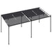 Pavilion cu acoperiș retractabil, antracit, 600x300x233 cm - WALTI WALTI