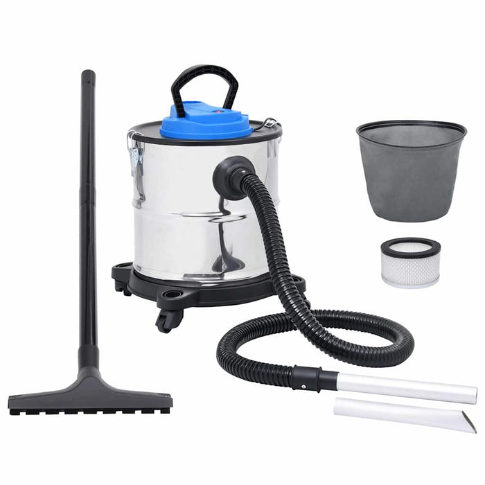 Aspirator de cenușă cu tub și perie, oțel inoxidabil WALTI