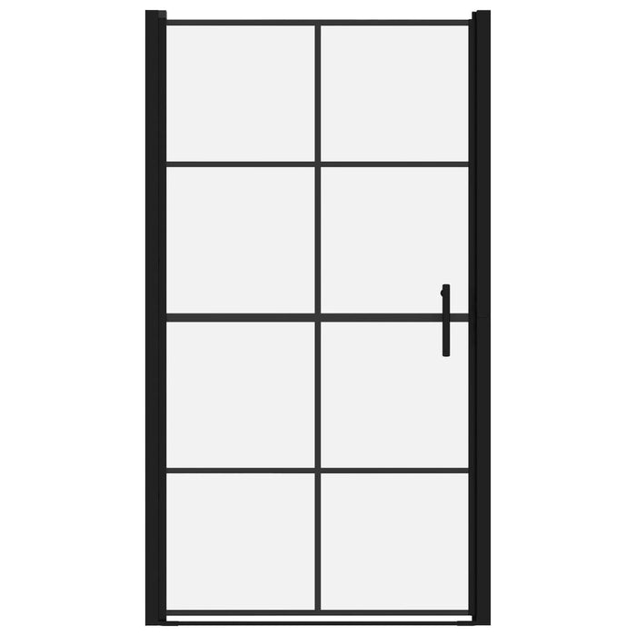 Ușă de duș, negru, 100 x 178 cm, sticlă securizată - WALTI WALTI