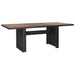 Set mobilier de grădină cu perne, 9 piese, negru, poliratan - WALTI WALTI