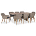 Set mobilier de exterior cu perne, 9 piese, poliratan - WALTI WALTI