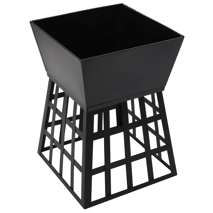 Vatră de foc 2-in-1 cu grătar, 34x34x48 cm, oțel - WALTI WALTI