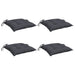 Perne de scaun, 4 buc., antracit, 40x40x7 cm, textil oxford - WALTI WALTI