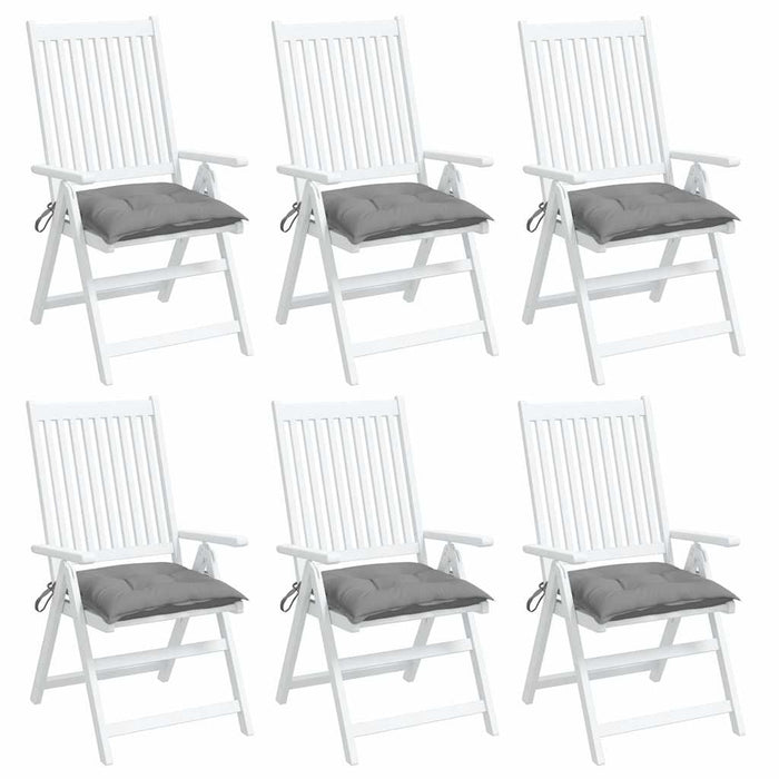 Perne de scaun, 6 buc., gri, 40x40x7 cm, textil oxford WALTI