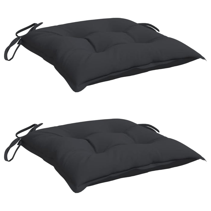Perne de scaun, 2 buc., negru, 40x40x7 cm, textil oxford WALTI