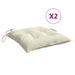 Perne de scaun, 2 buc., alb crem, 50x50x7 cm, textil oxford - WALTI WALTI