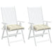Perne de scaun, 2 buc., alb crem, 50x50x7 cm, textil oxford - WALTI WALTI