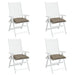 Perne de scaun, 4 buc., gri taupe, 50x50x7 cm, textil oxford - WALTI WALTI