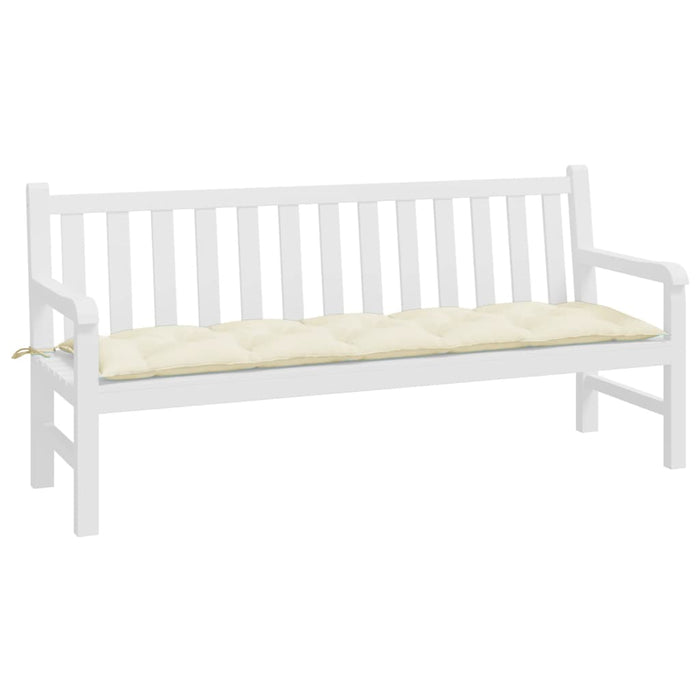 Pernă bancă de grădină, alb crem, 180x50x7 cm, textil oxford - WALTI WALTI